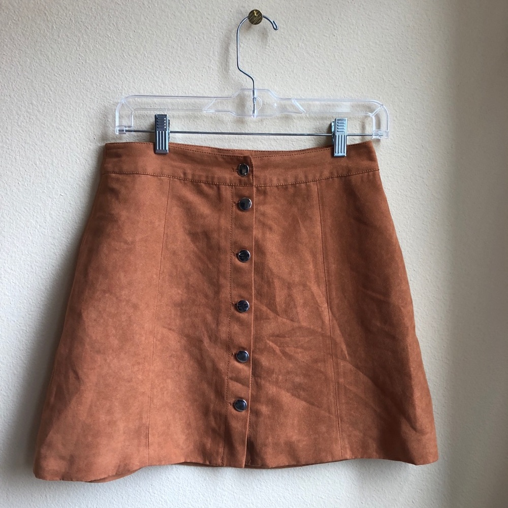 EUC Brown Suede Skirt